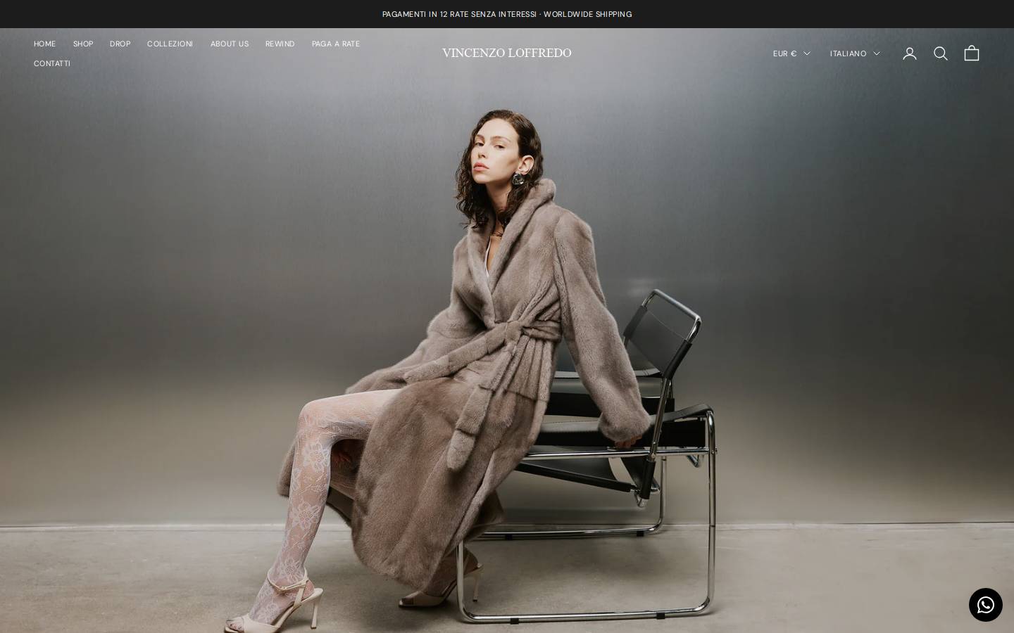 rewindvintagefur.com homepage screenshot