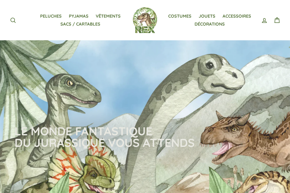 rex-le-dinosaure.com homepage screenshot