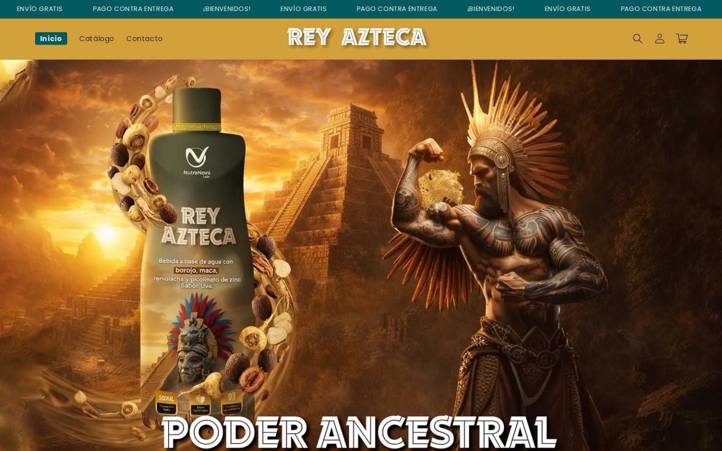 reyazteca.co homepage screenshot