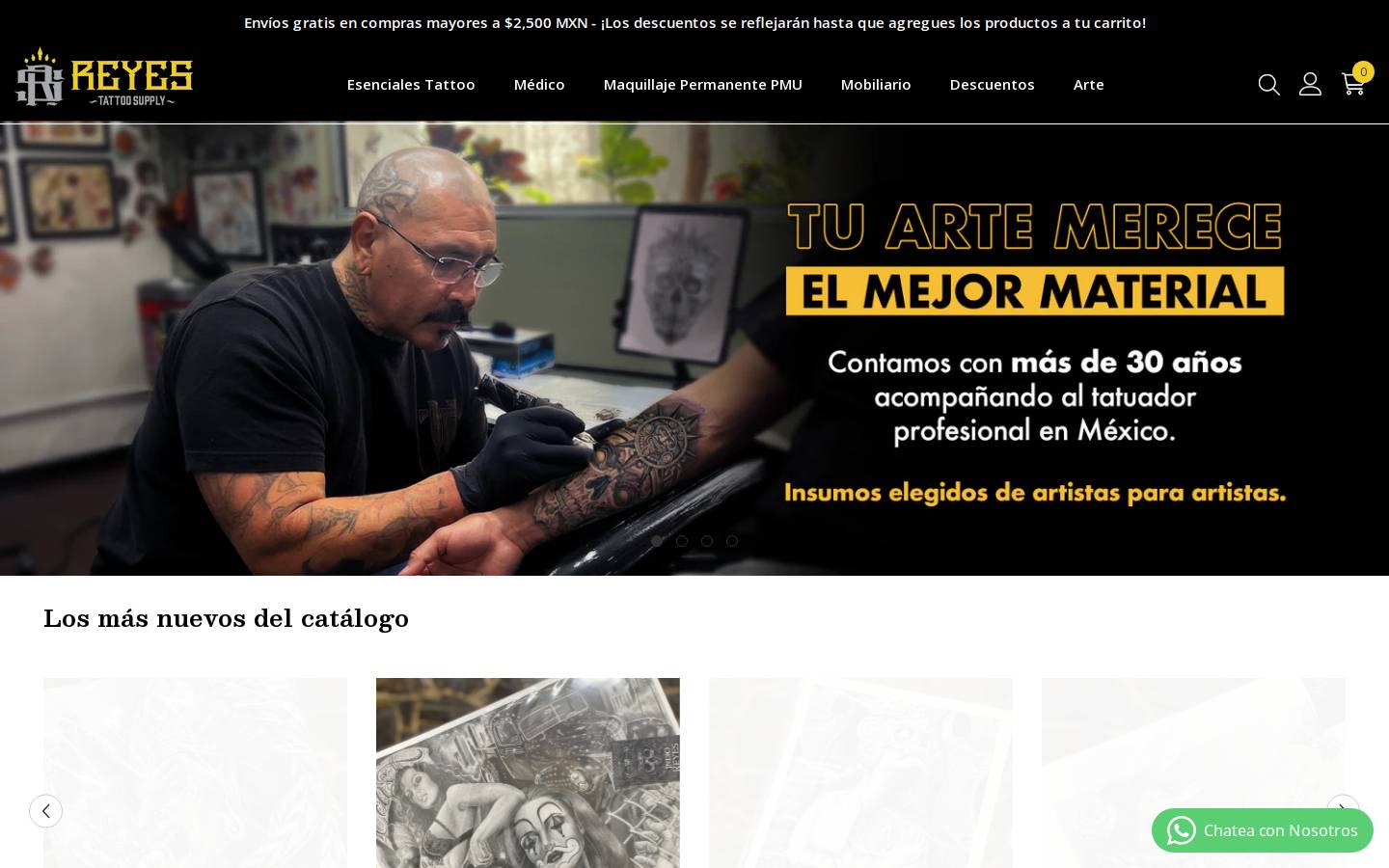 reyestattoosupply.com homepage screenshot