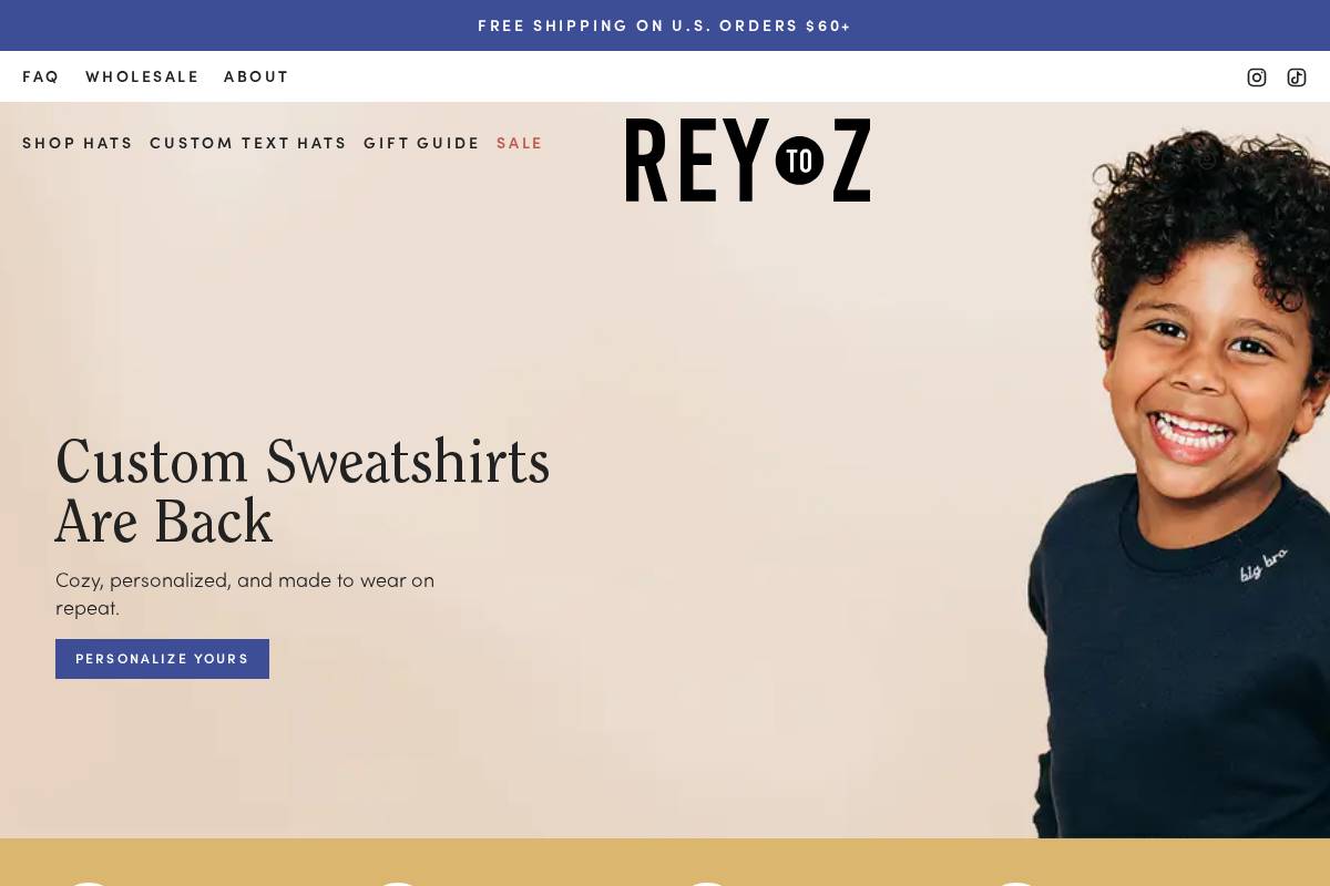 reytoz.com homepage screenshot