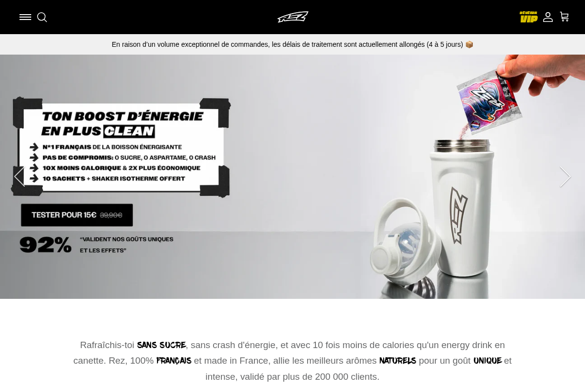 Rez homepage screenshot