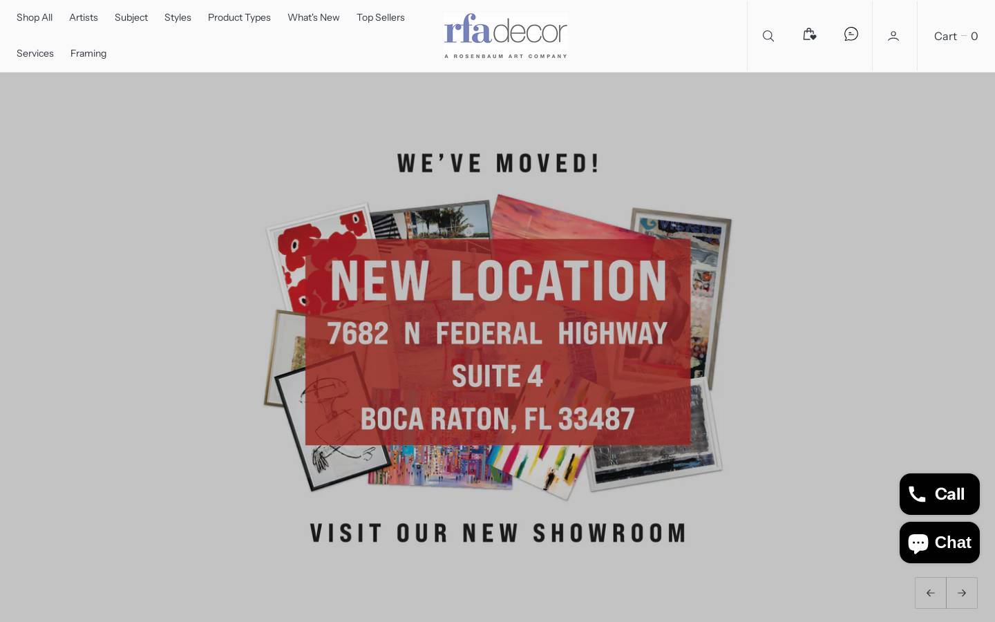 rfadecor.com homepage screenshot