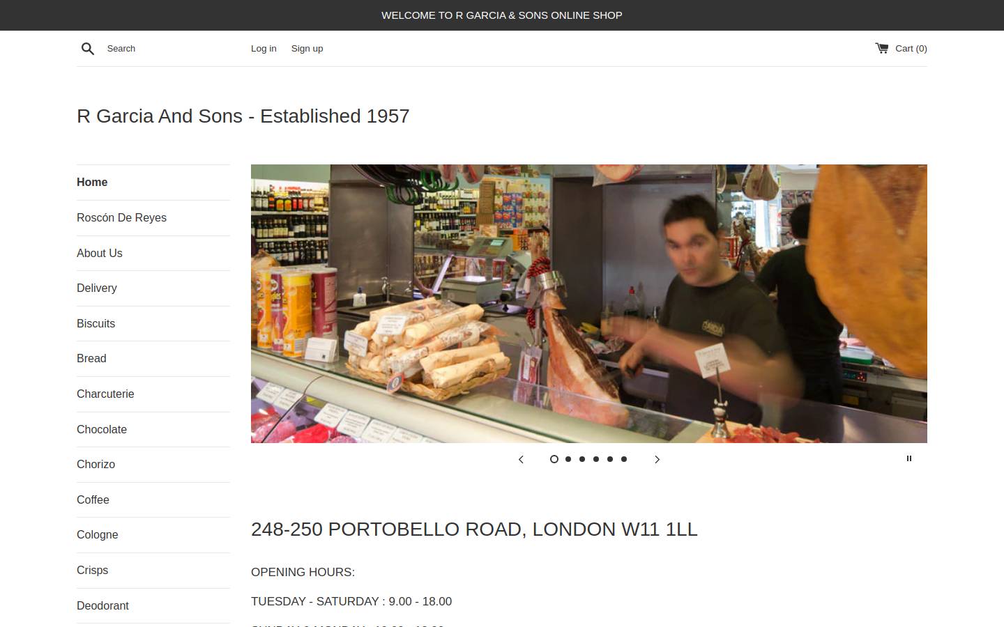 Rgarciaandsons homepage screenshot