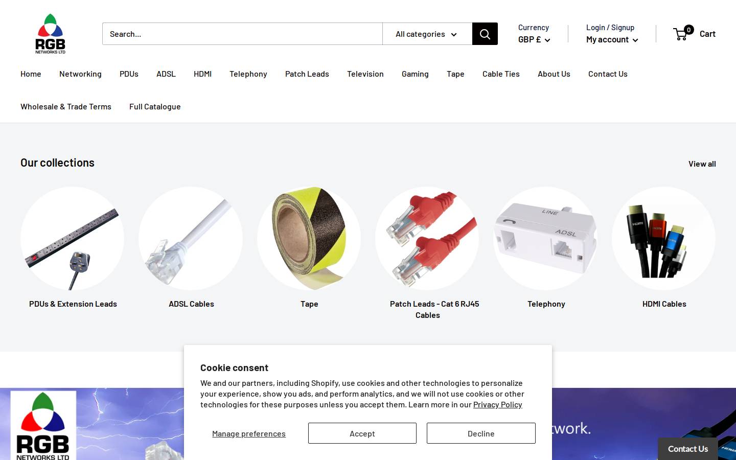 RGB Networks Ltd homepage screenshot