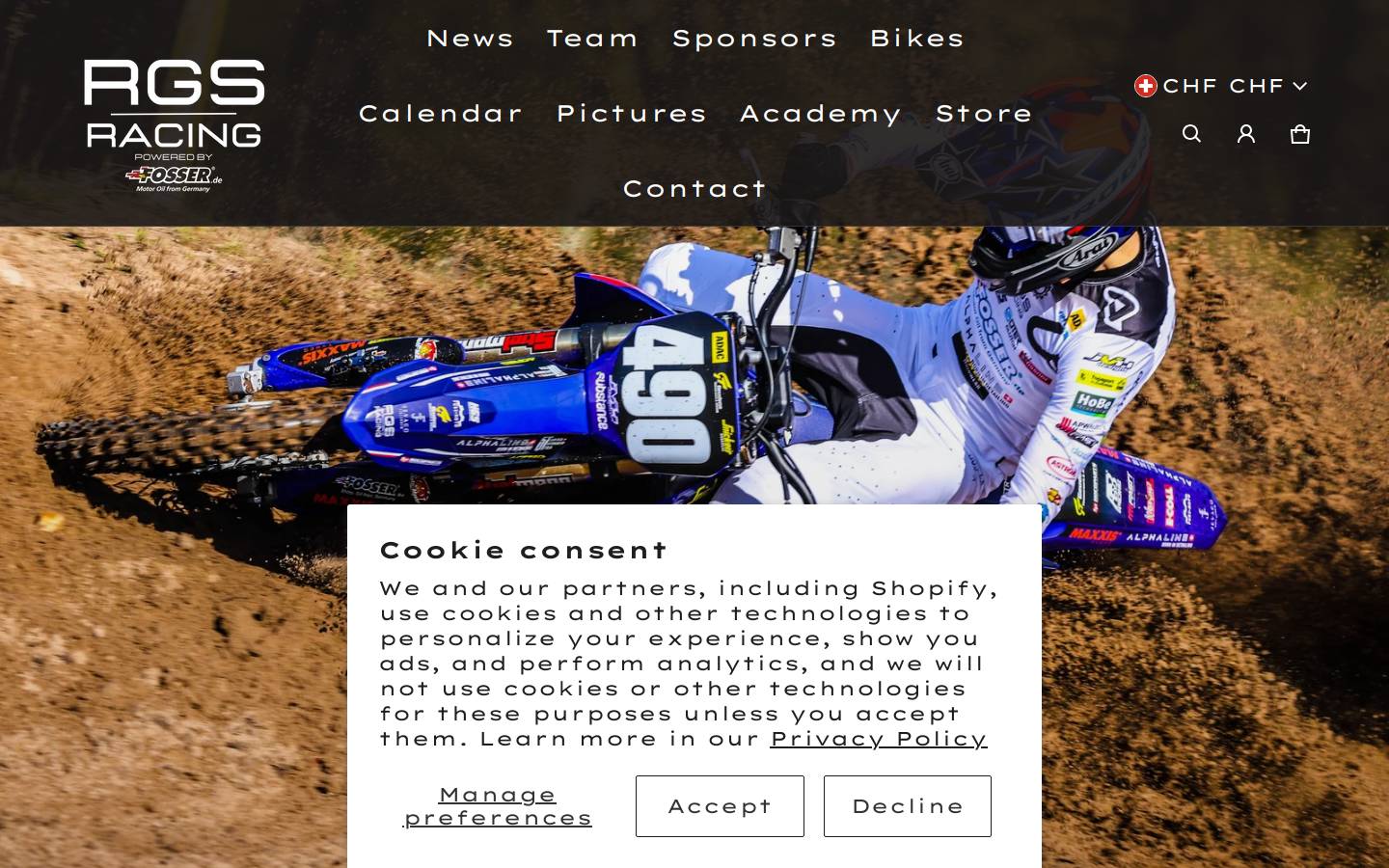 rgs-racing.com homepage screenshot