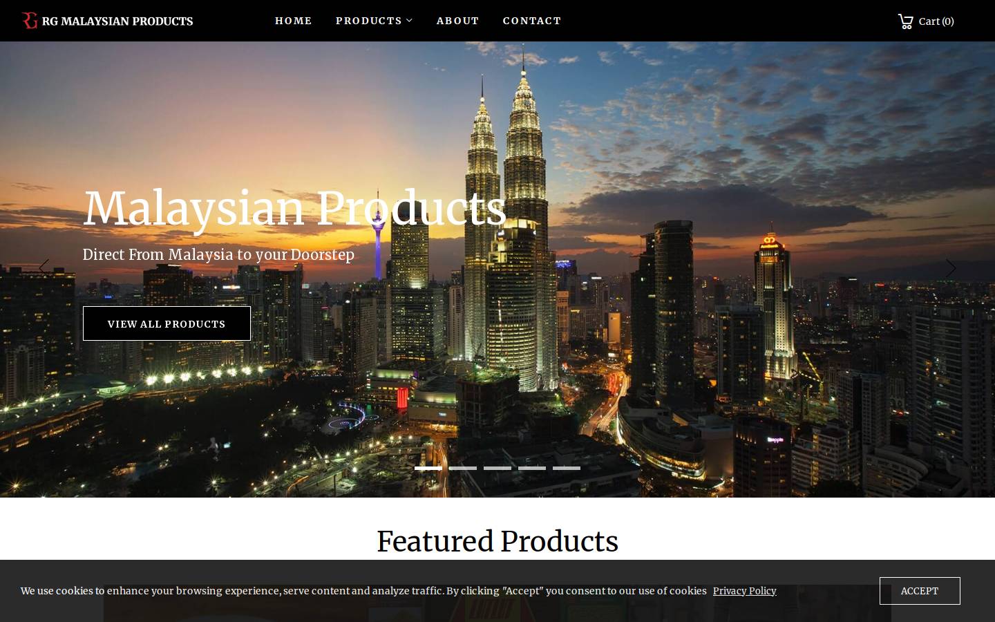 rgspices.co.nz homepage screenshot
