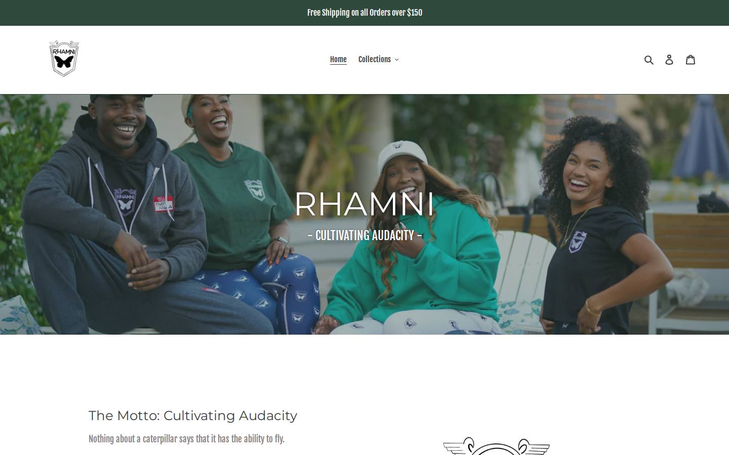 rhamni.com homepage screenshot