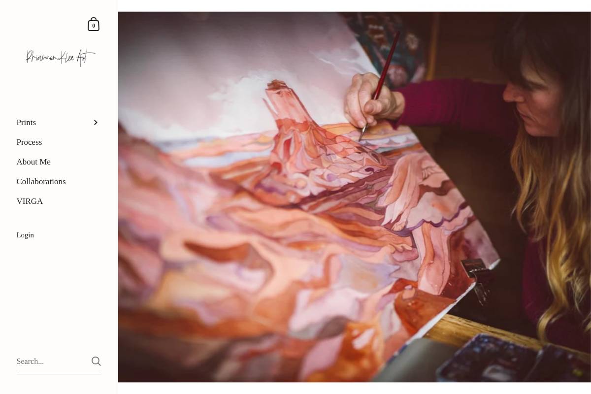 rhiannonklee.com homepage screenshot