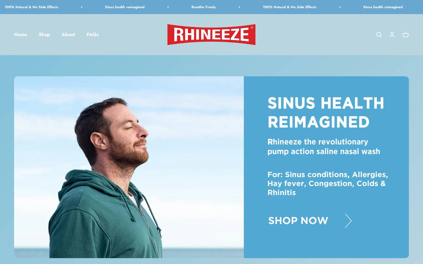 rhineeze.com homepage screenshot