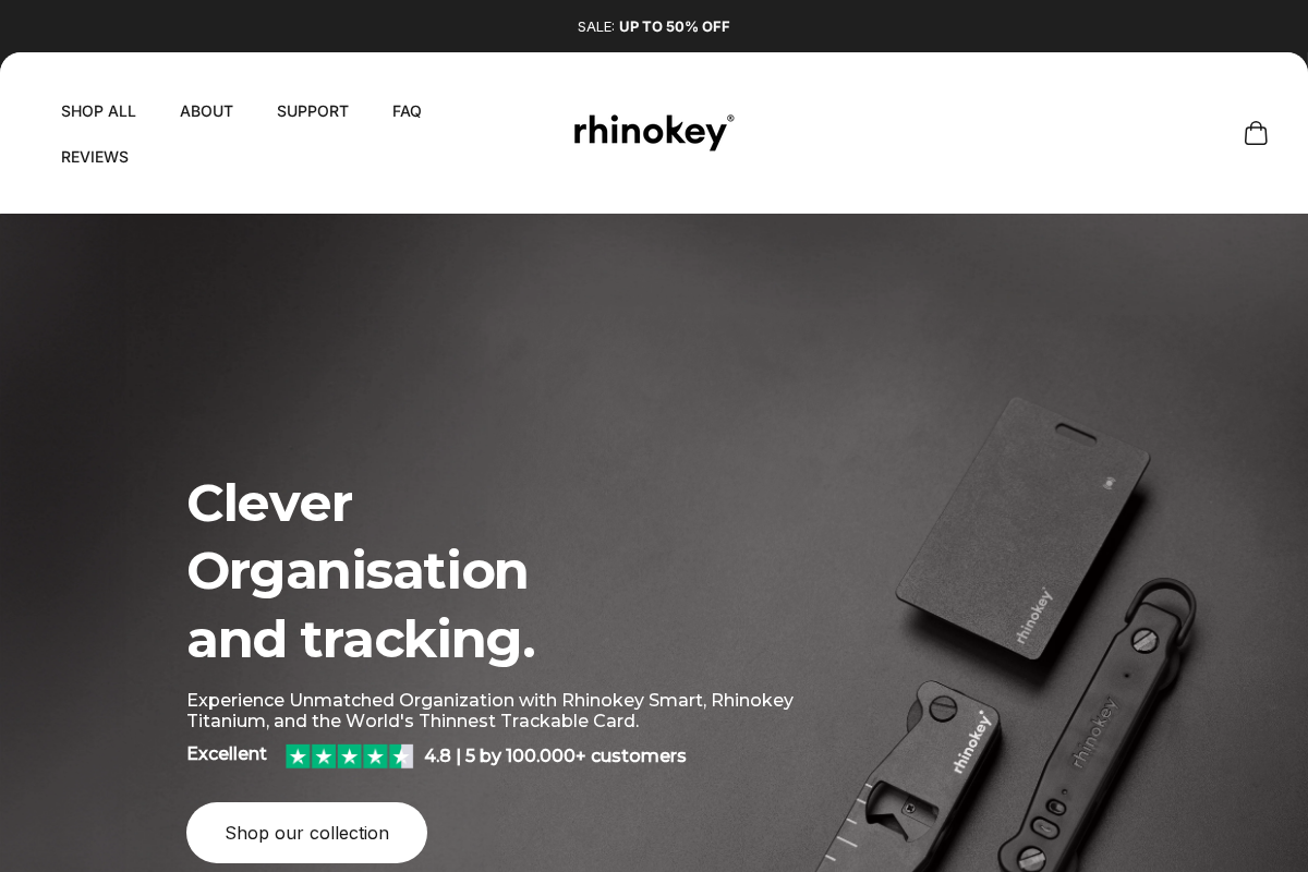 Rhinokey homepage screenshot