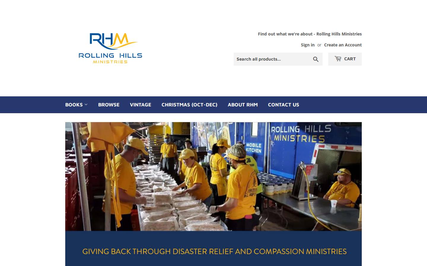 rhmbookstore.com homepage screenshot