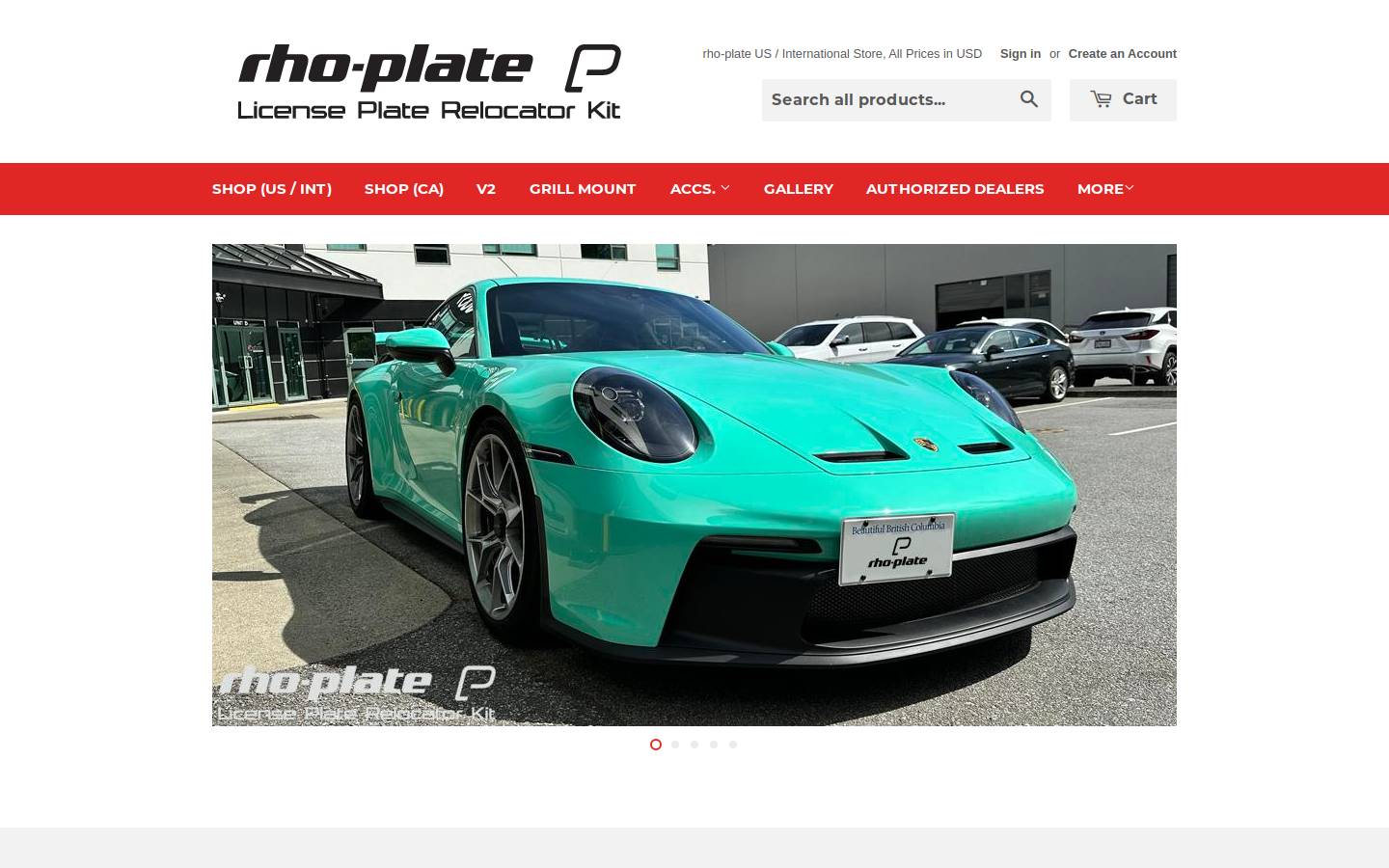 rho-plate.com homepage screenshot