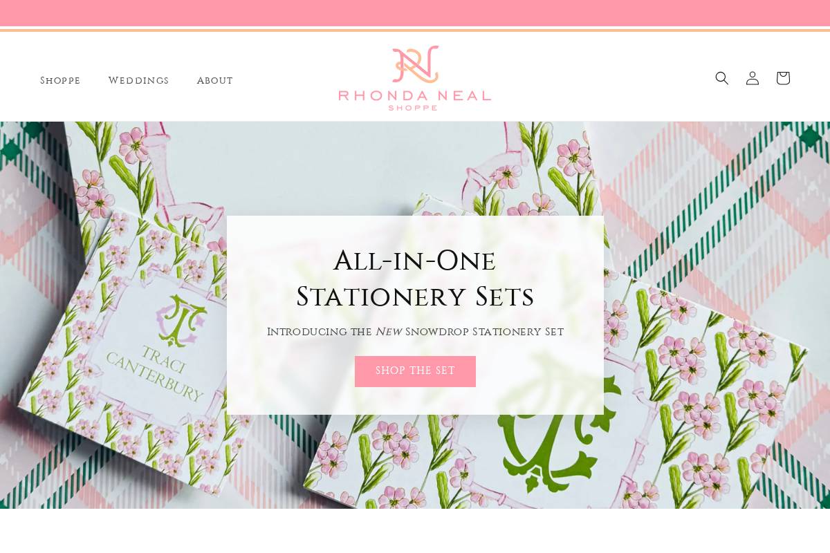 rhondanealshoppe.com homepage screenshot