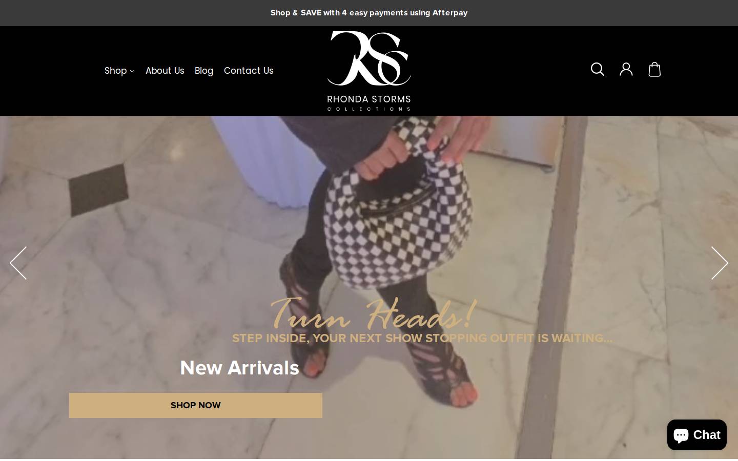 rhondastormscollections.com homepage screenshot