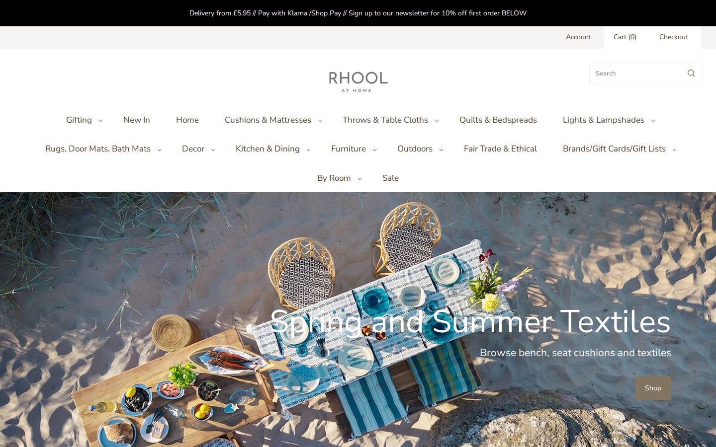 Rhool homepage screenshot