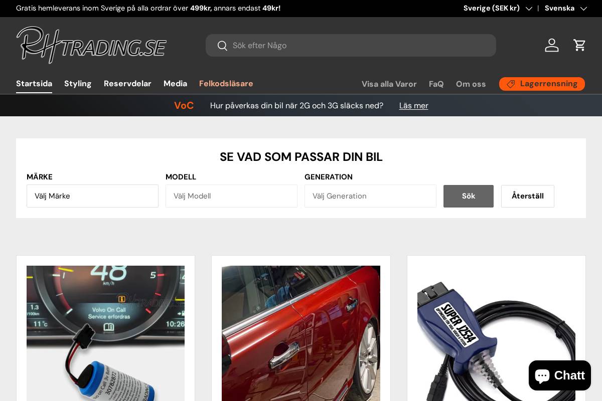 Rhtrading homepage screenshot