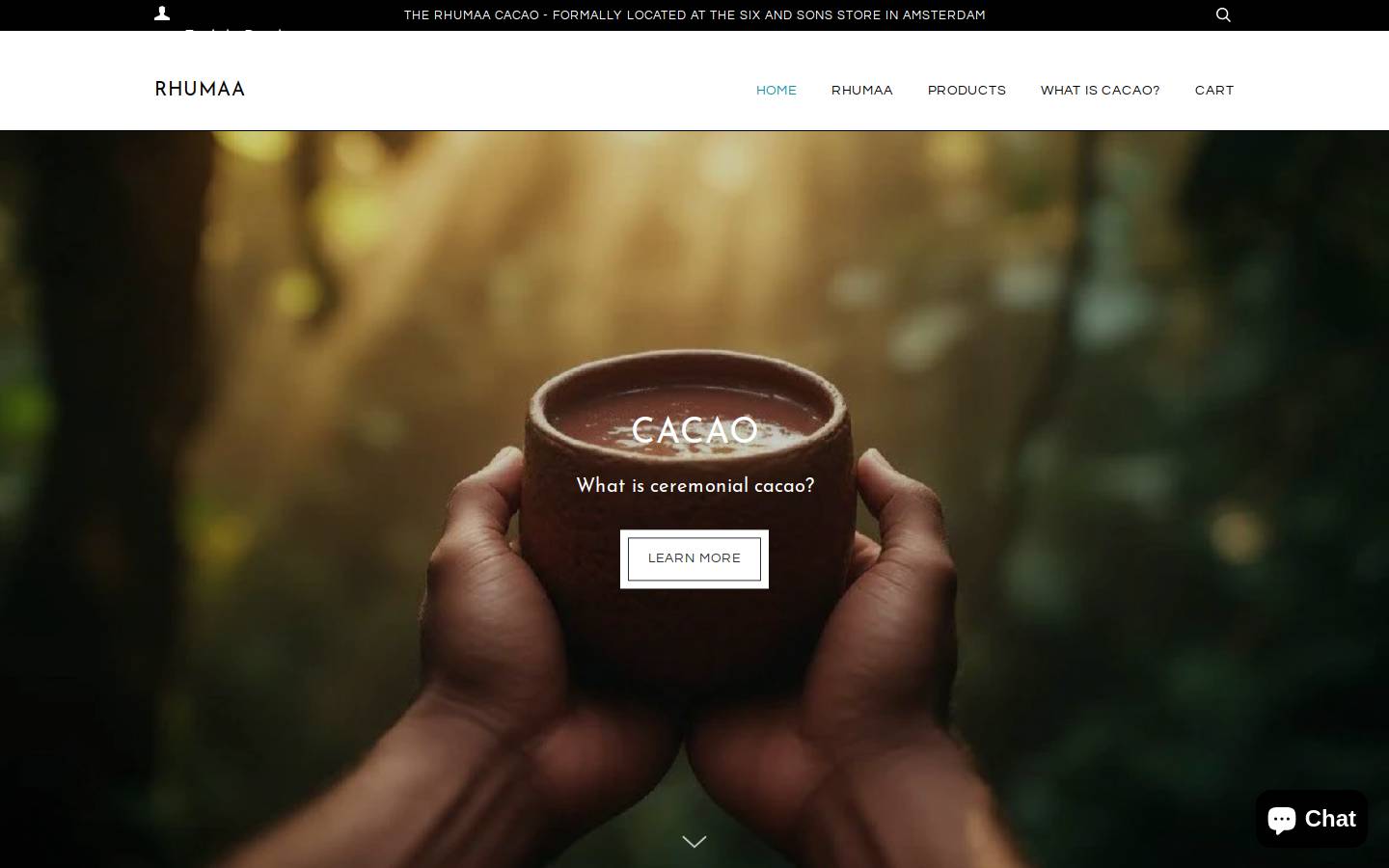 rhumaa.com homepage screenshot