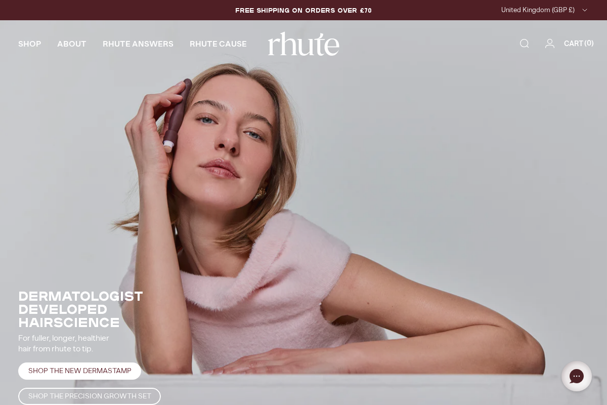 rhute homepage screenshot