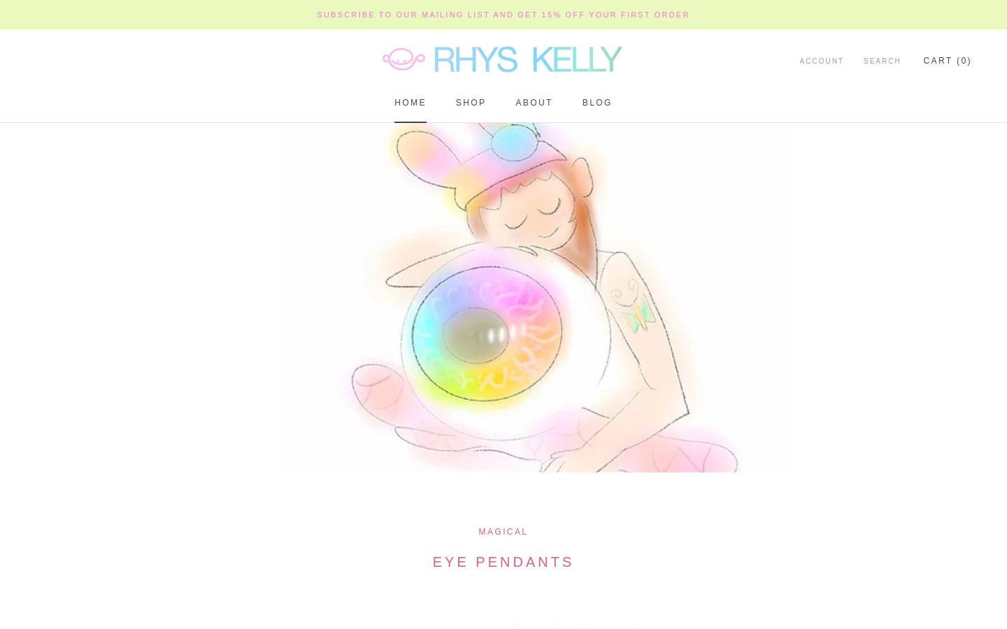 rhyskelly.com homepage screenshot