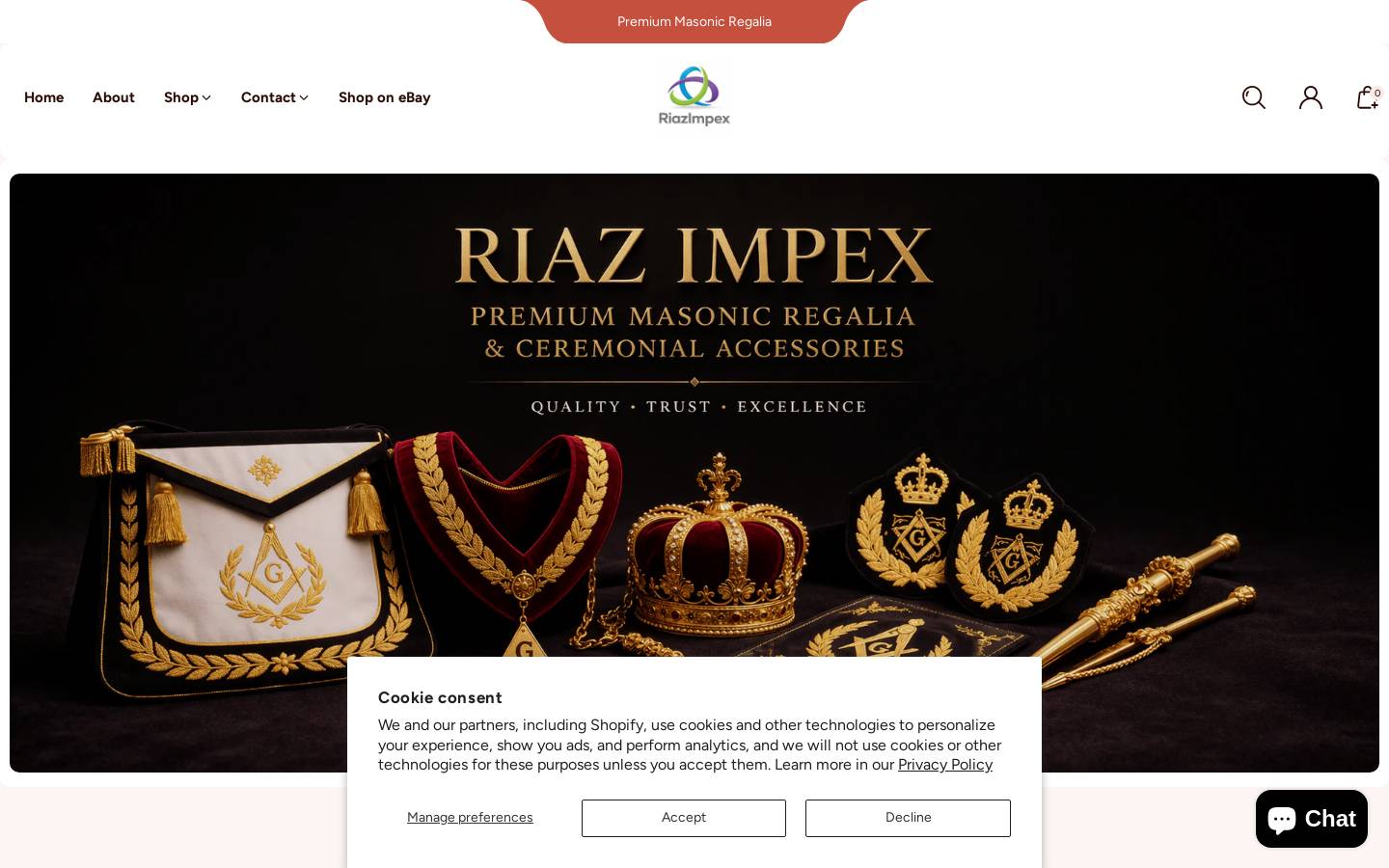 riazimpex.com homepage screenshot