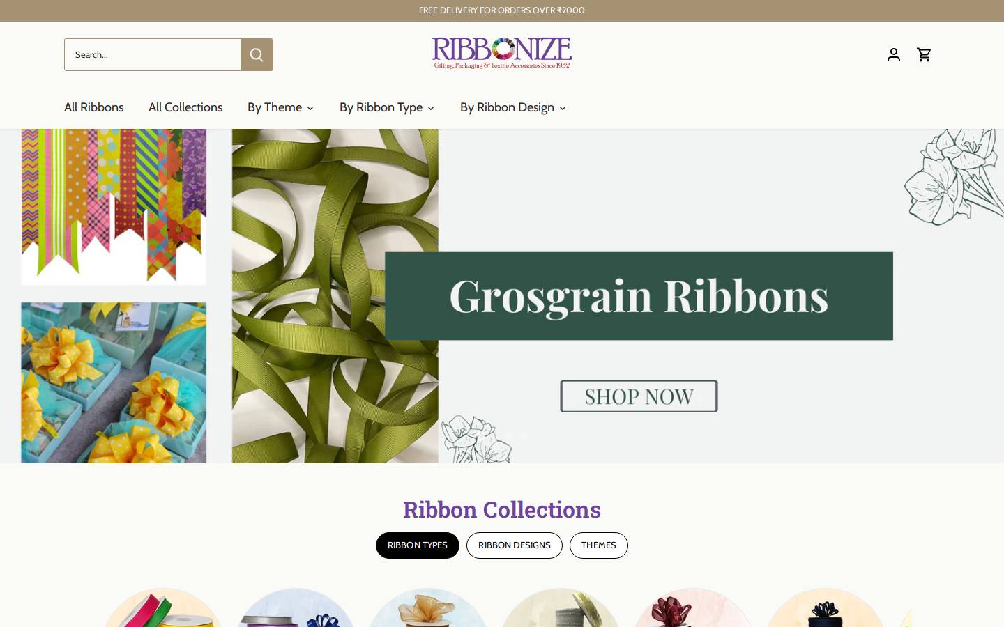 ribbonize.com homepage screenshot