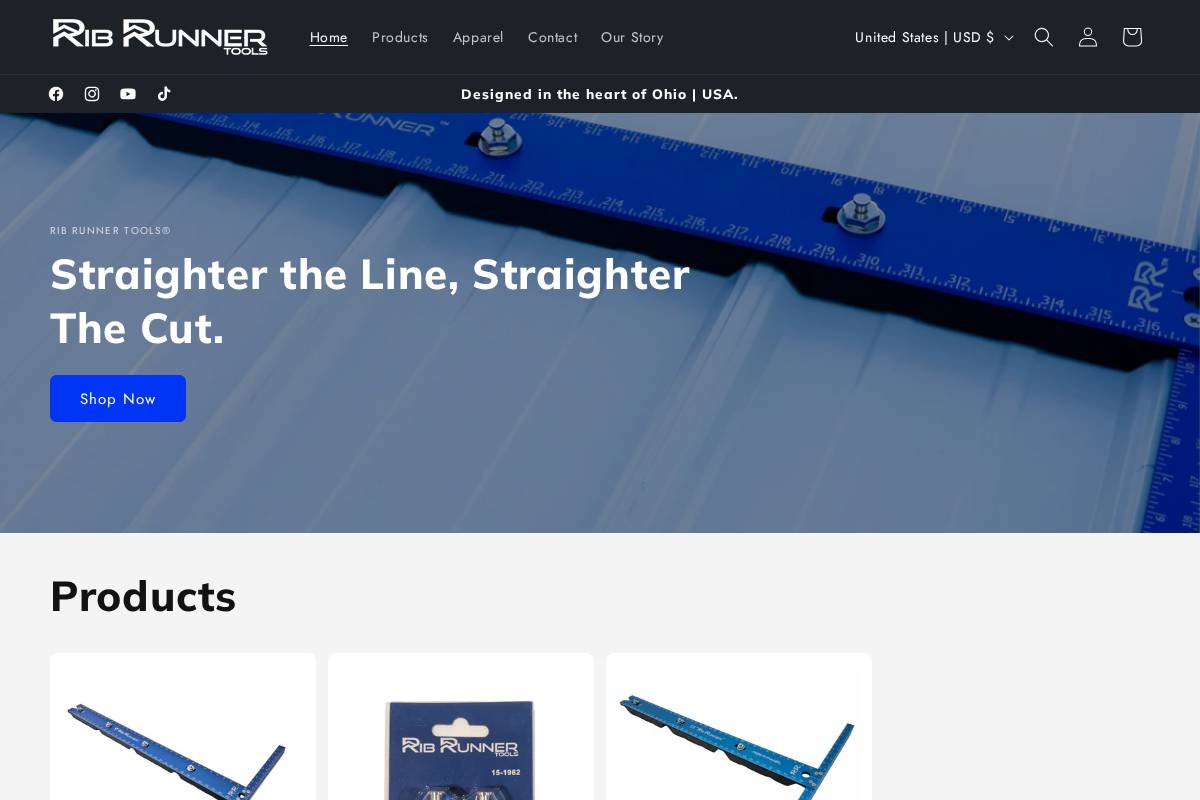 ribrunnertools.com homepage screenshot