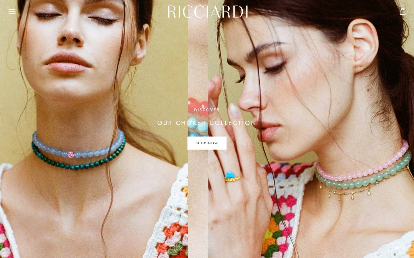 ricciardijewelry.com homepage screenshot