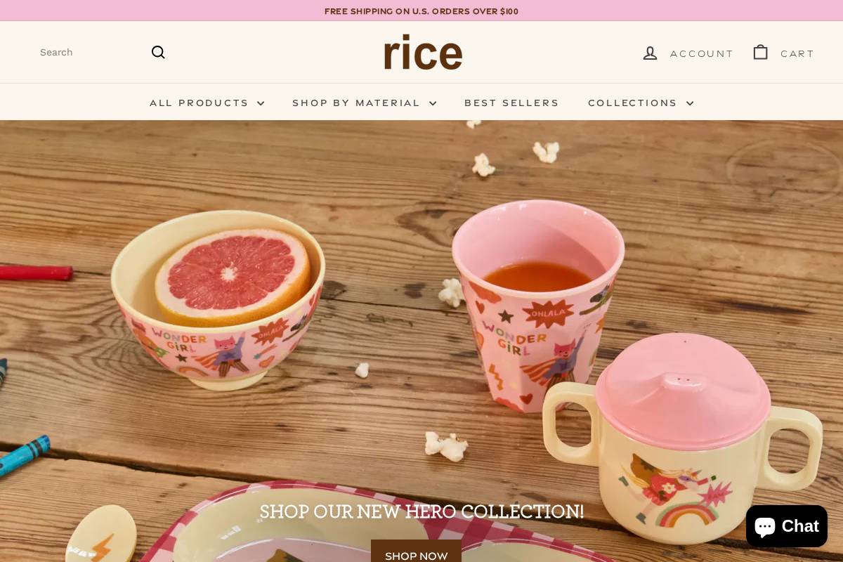 rice by rice homepage screenshot