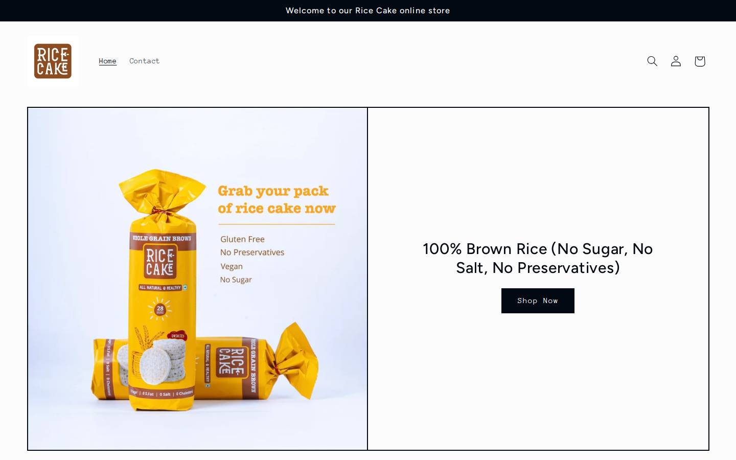 ricecake.in homepage screenshot