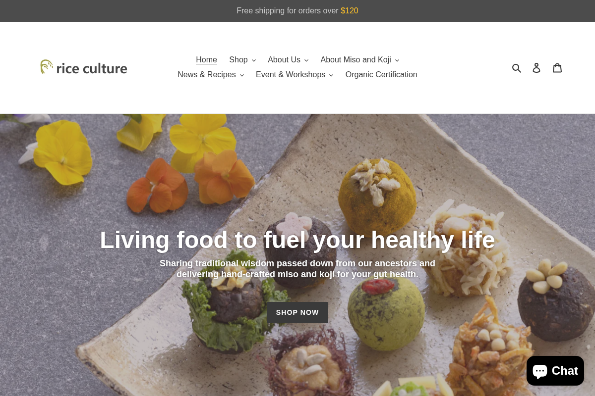 riceculture.com.au homepage screenshot