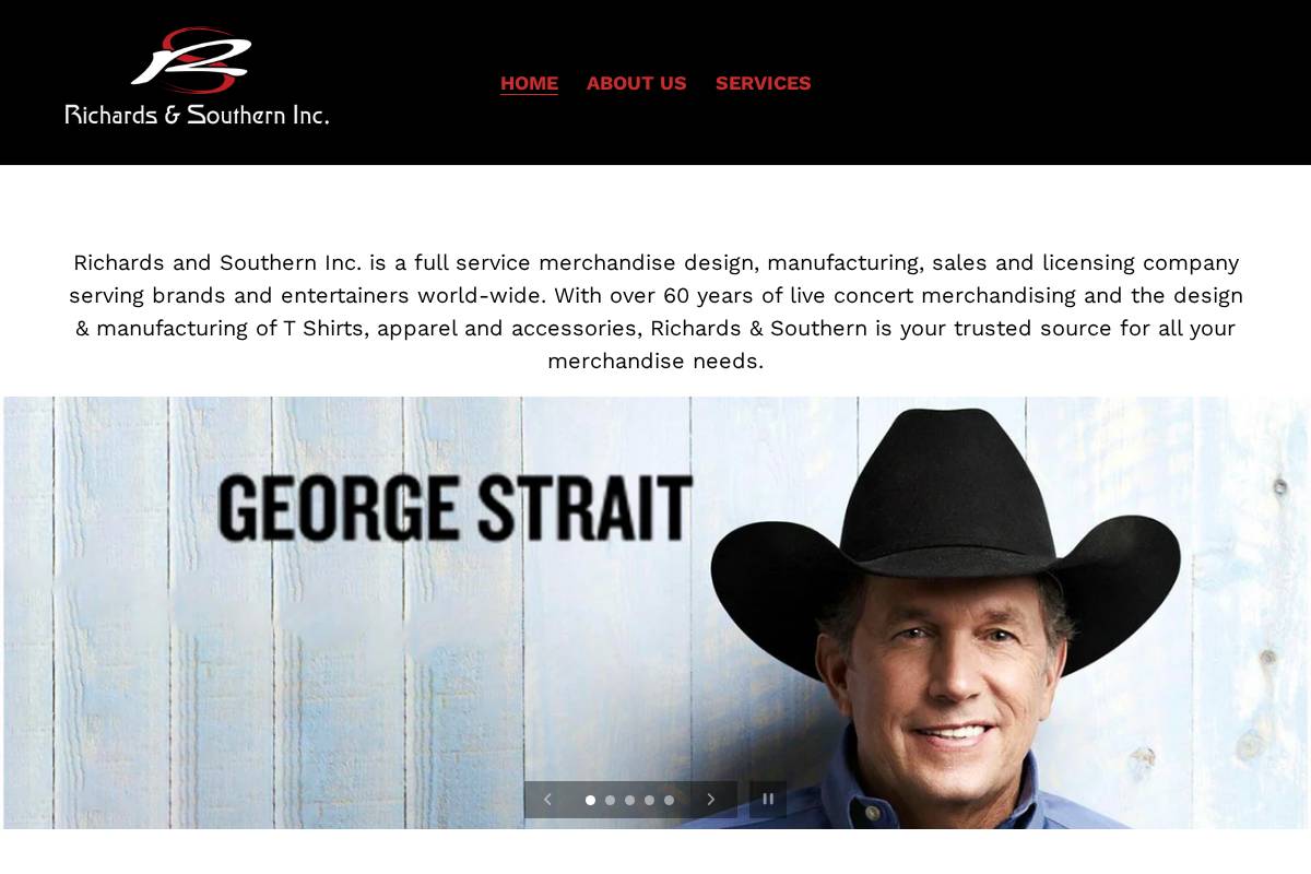 richardsandsouthern.com homepage screenshot