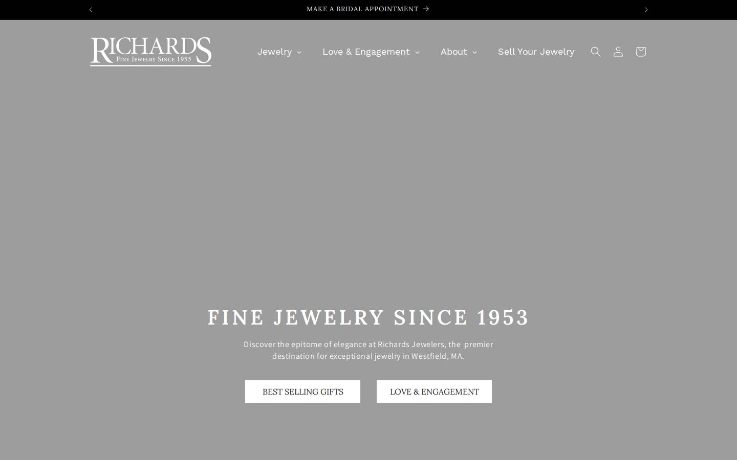 richardsjewelers.com homepage screenshot