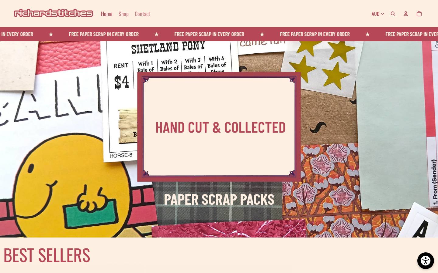 richardstitches.com homepage screenshot