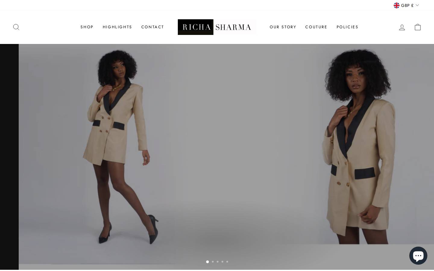 richasharmastudio.com homepage screenshot