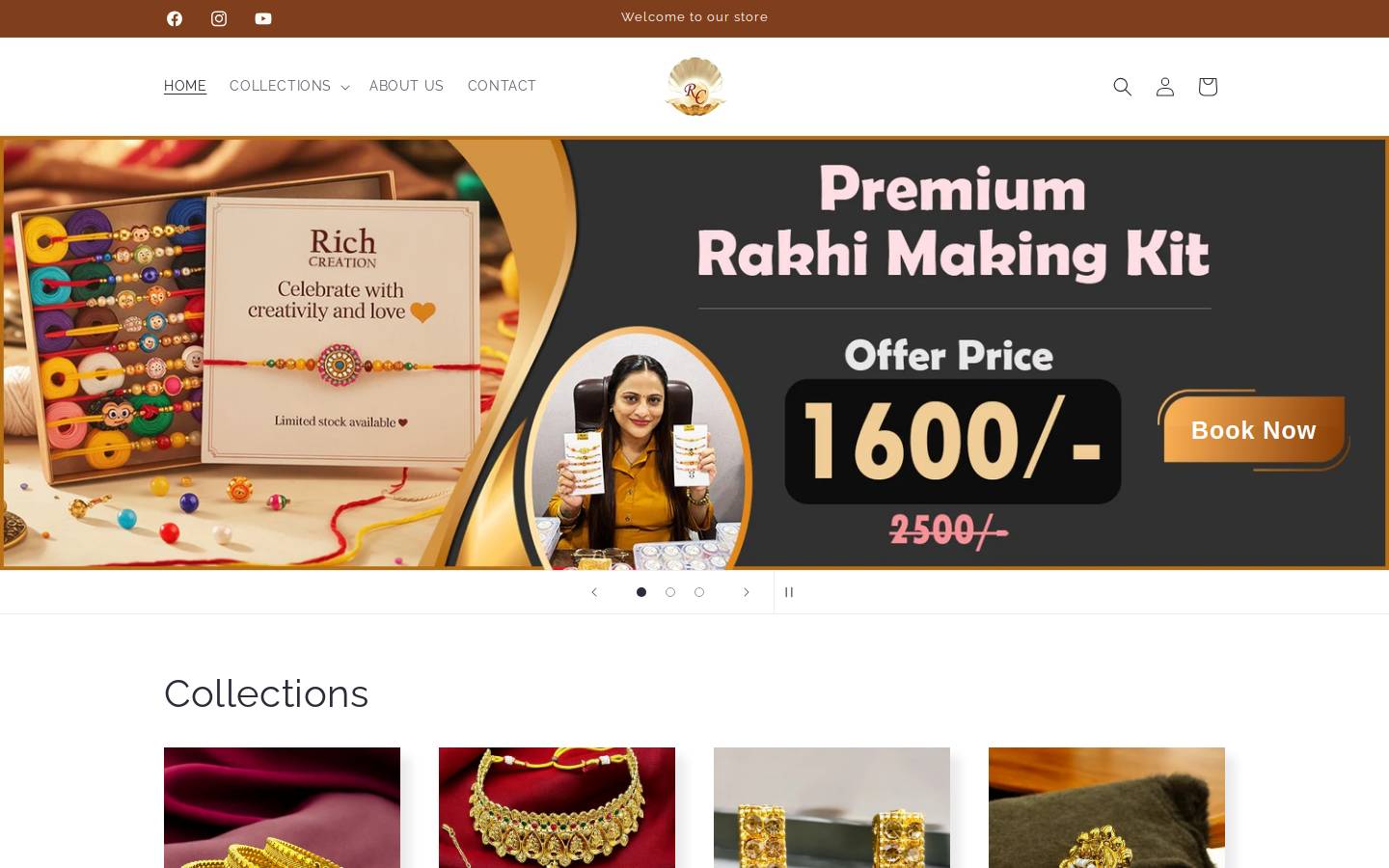 richcreation.in homepage screenshot