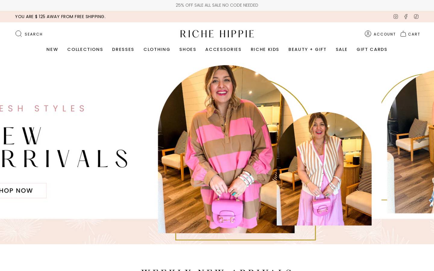 richehippie.com homepage screenshot