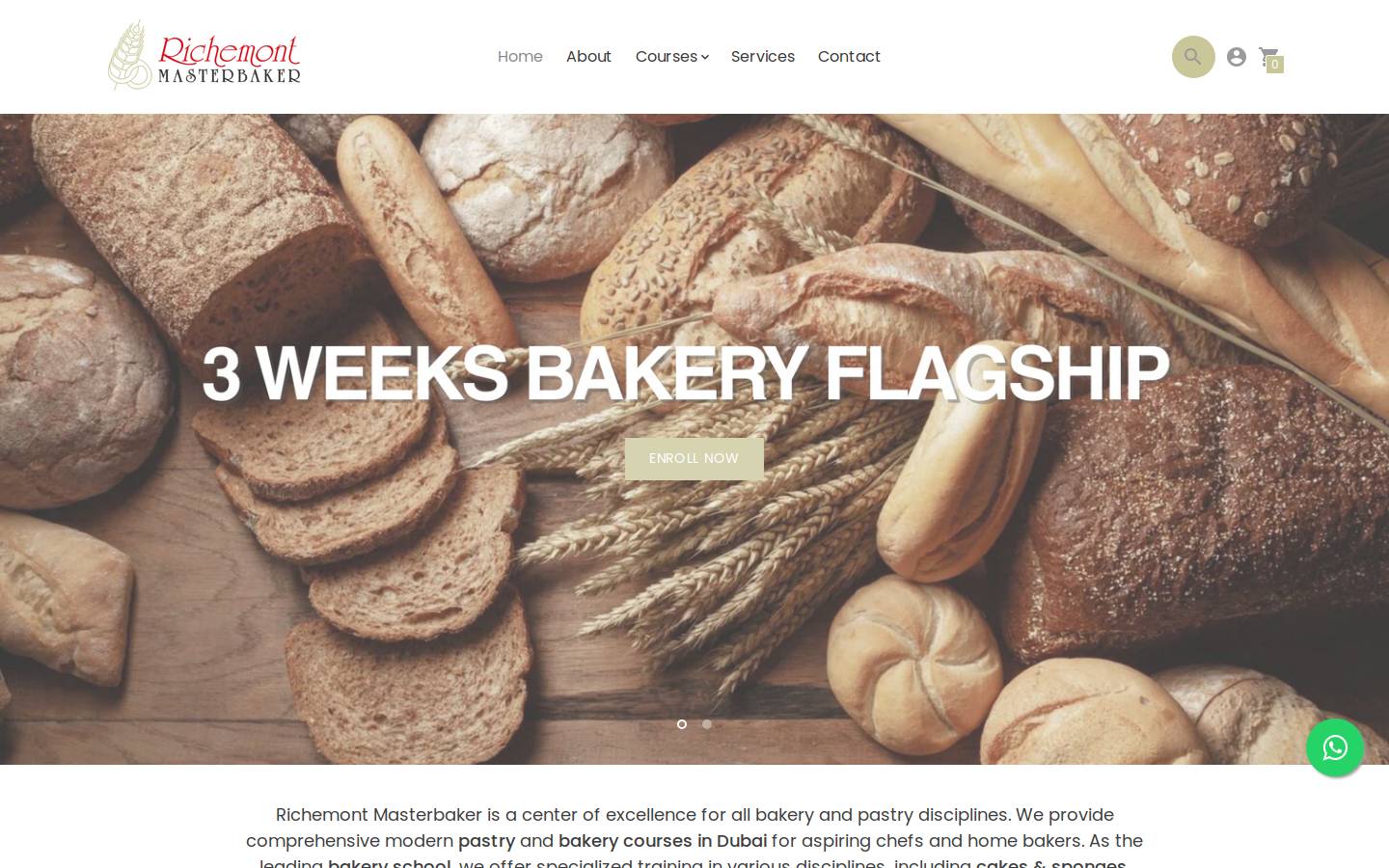 richemont-masterbaker.com homepage screenshot