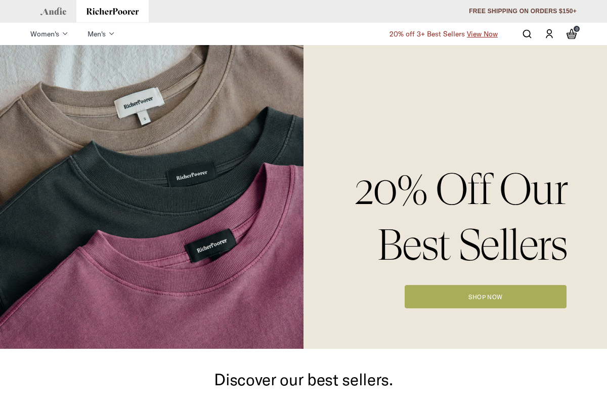 Richer Poorer homepage screenshot