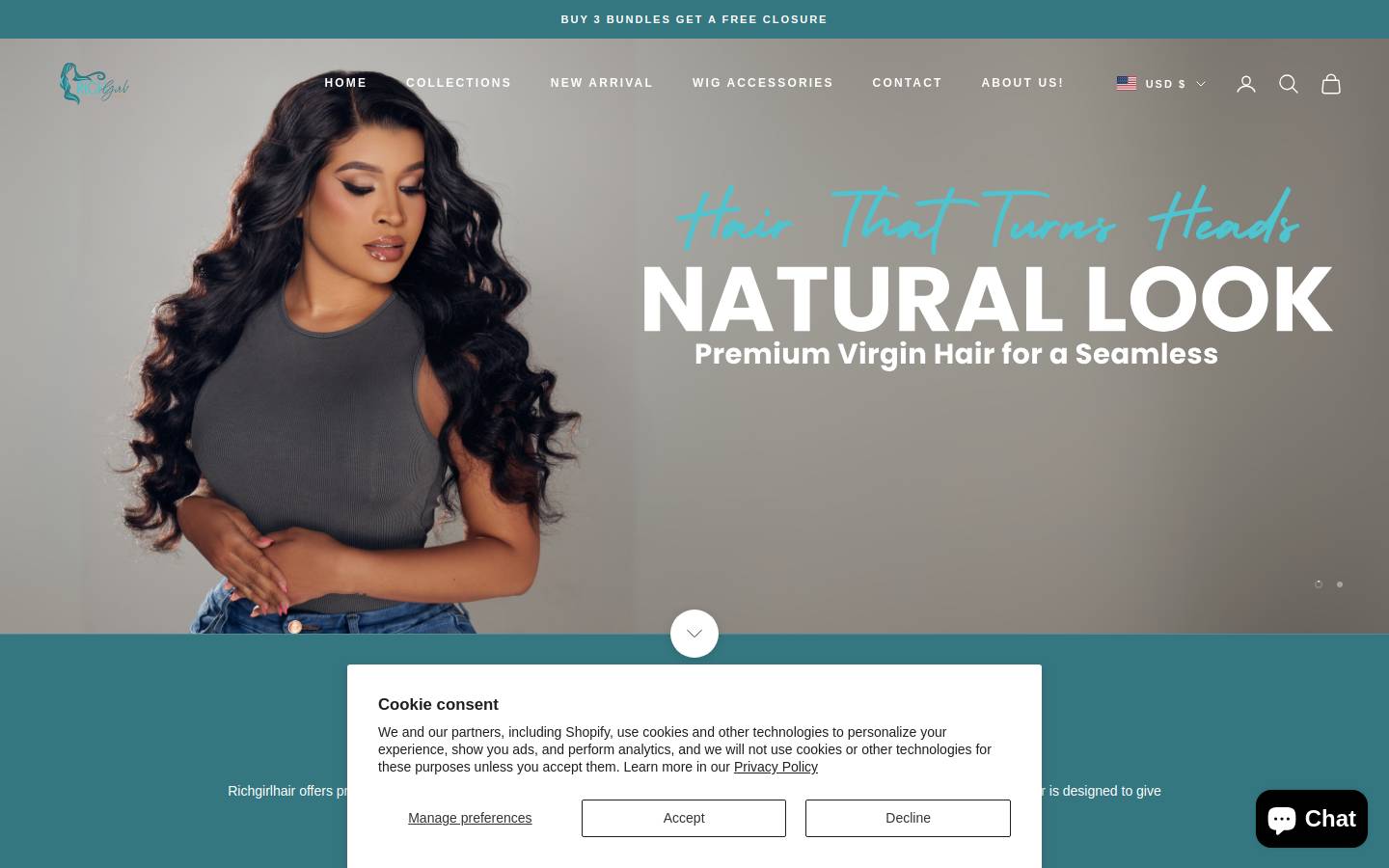 richgirlhairusa.com homepage screenshot