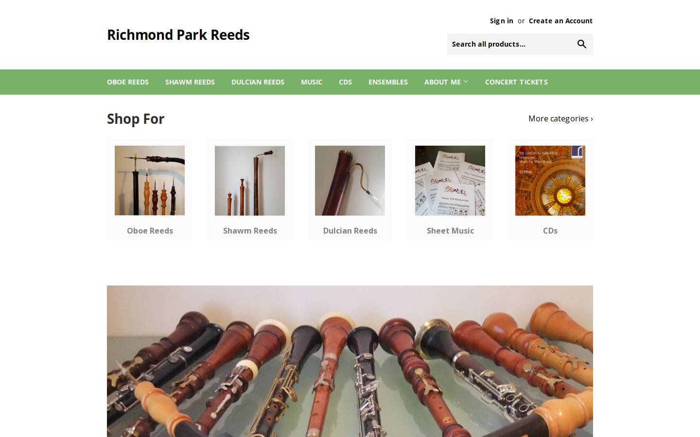 richmond-park-reeds.com homepage screenshot