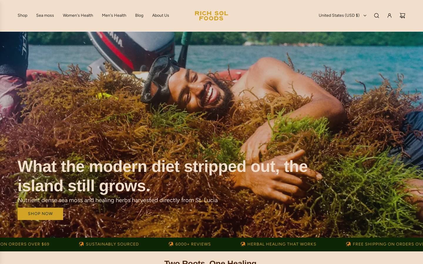 richsolfoods.com homepage screenshot