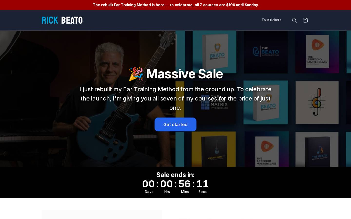 rickbeato.com homepage screenshot