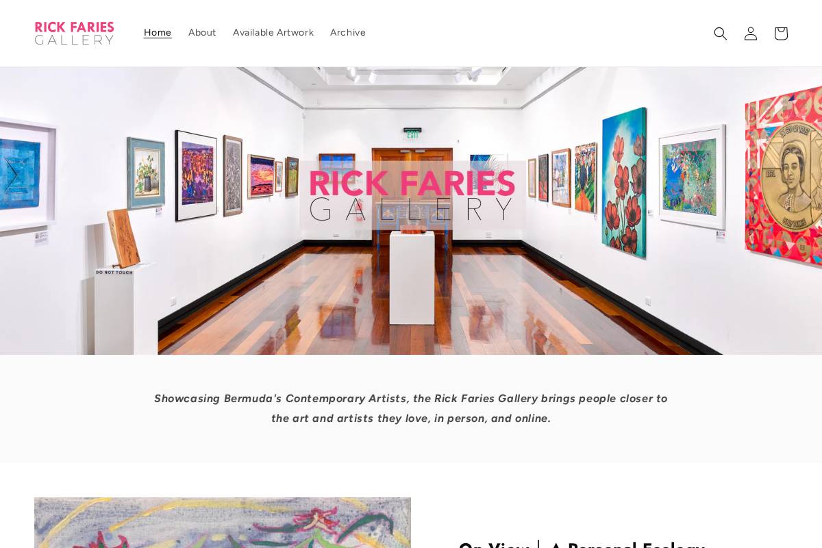 rickfariesgallery.com homepage screenshot