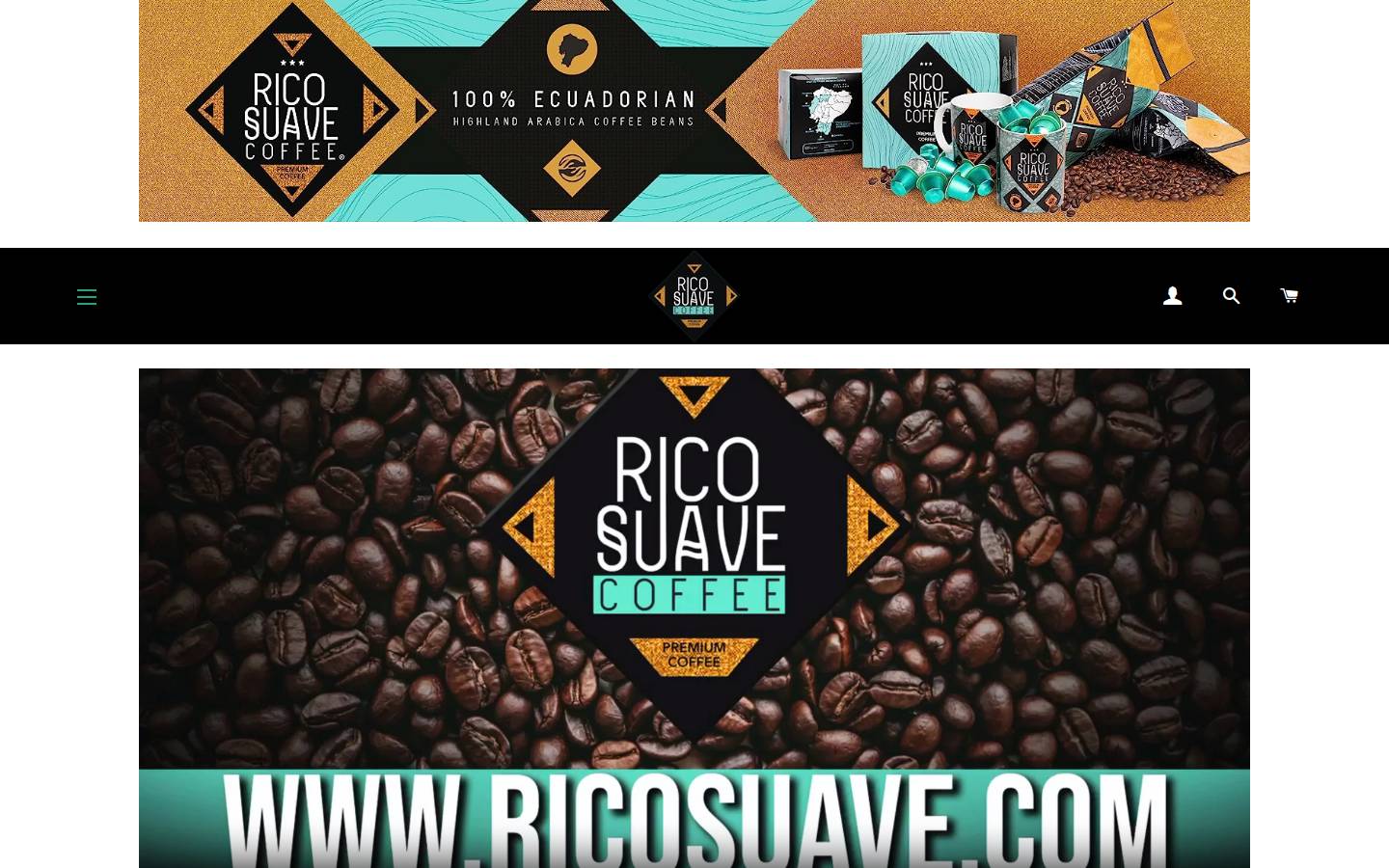 ricosuave.com homepage screenshot