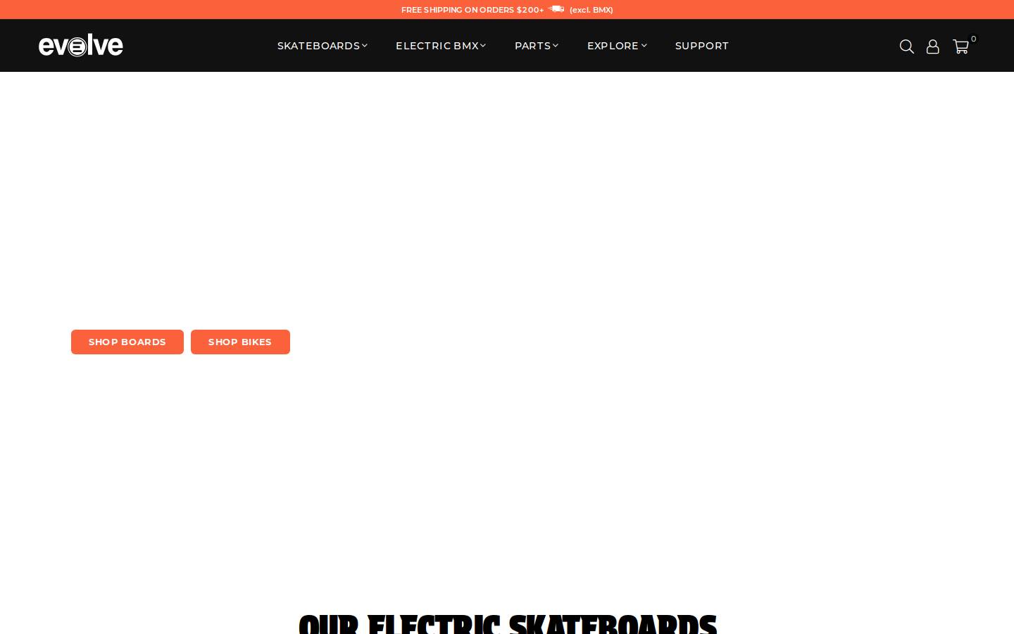 rideevolve.com.au homepage screenshot