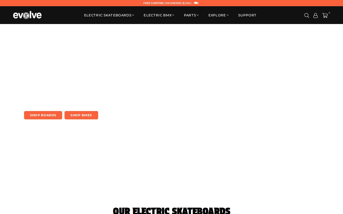 rideevolve.com homepage screenshot