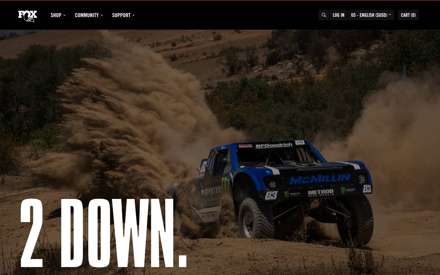Fox Factory UK  homepage screenshot