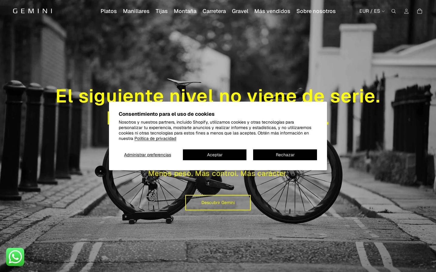 ridegemini.com homepage screenshot