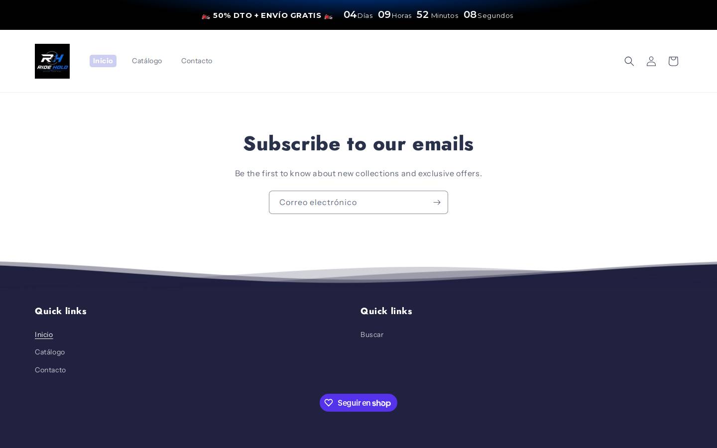 ridehold.com homepage screenshot
